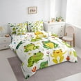 thumbnail image 3 of Castle Fairy Children Teens Green Frog Bedding Comforter Set 7-Piece,Flower Animal King Bedding Sets,Kawaii Wildlife Ultra Soft Bed Sheets,Lightweight Room Decor,Reversible, 3 of 8
