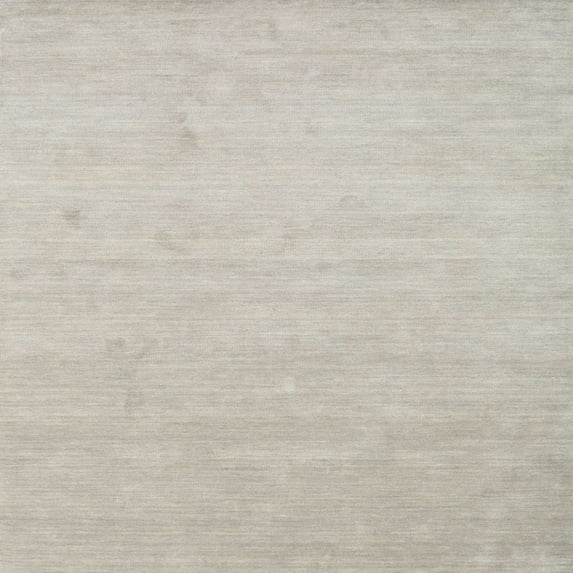 Ahgly Company Machine Washable Indoor Square Contemporary Pale Silver Gray Area Rugs, 7' Square
