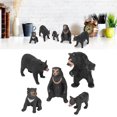 thumbnail image 2 of Bear Model Toys, Black Bear Family Figure 5pcs Plastic Gift Wild Animals Delicate Workmanship For Daily Playing, 2 of 8