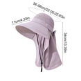 thumbnail image 3 of Sombrero de ala ancha para protección solar al aire libre | Sombrero de pescador ajustable y resistente al viento con protección UPF | Sombrero transpirable para viajes y ocio para hombres y mujeres, 3 of 6