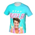 thumbnail image 3 of Ben Azelart Stay Wild Shirt 3d Printed T Shirt Crewneck Short Sleeve Top Tees For Mens, 3 of 8