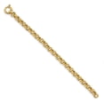 thumbnail image 2 of Diamond2Deal 14K Yellow Gold Fancy Rolo Link Bracelet 7.5inch for Women, 2 of 5