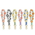 thumbnail image 4 of Souew Boho Handmade Macrame Keychain Wristlet Keychain Keychain Weave Exquisite Keyring Holder Bracelet Lanyard for Women, 4 of 8