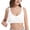 White, variant on Lady's n cotton Black ylon bra Women Sexy Lace Back Button Shaping Cup Adjustable Shoulder Strap Large Size Bra