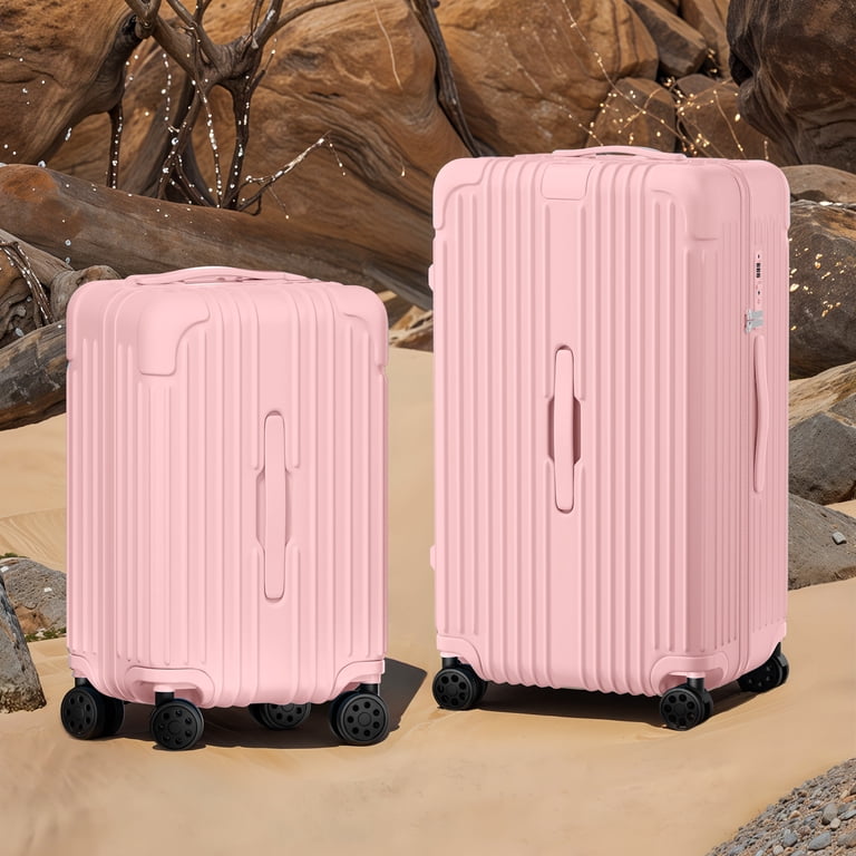 porto AirPlie DELUXE ピンク Carry on Luggage PC ABS Airline Approved Suitcase with Spinner