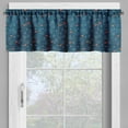 thumbnail image 4 of Ambesonne Winter Valance & Curtain, Tiny Birds on Tree Branches, 55"x24", Petrol Blue Orange White, 4 of 6