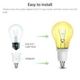 thumbnail image 4 of 5pcs Screw E12 to E26 Adapter Chandelier Light Socket, DISEN E12 to Medium Socket E26 Converter Bulb Base Adapter Converter, 4 of 9