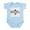 Sky Blue, variant on CafePress - Fleur De Lis Too Infant Bodysuit - Baby Light Bodysuit, Size Newborn - 24 Months
