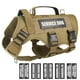 thumbnail image 1 of Chaleco para perros WINSEE Service Dog para perros medianos, color marrón, 1 of 7