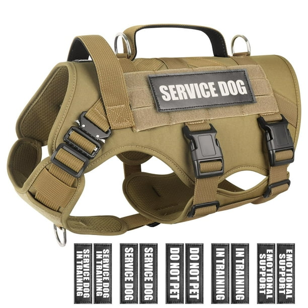 Chaleco para perros WINSEE Service Dog para perros medianos, color marrón