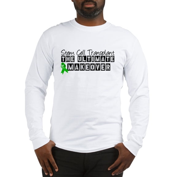 CafePress - Stem Cell Transplant Makeover Long Sleeve T Shirt - Unisex Cotton Long Sleeve T-Shirt
