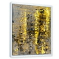 thumbnail image 3 of Designart 'Grey Meets Yellow Abstract Art II' Modern Framed Canvas Wall Art Print, 3 of 5