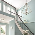 thumbnail image 4 of Modern Farmhouse Eight Light Chandelier in Distressed Antique Gray Finish Bailey Street Home 147-Bel-3329965, 4 of 6