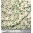 thumbnail image 1 of Soimoi White Cotton Duck Fabric Leaf Leaves Printed Fabric 1 Yard 58 Inch Wide, 1 of 3