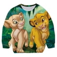 thumbnail image 2 of Sudadera de Anime Simba del Rey León para niños, ropa de dibujos animados para niños, jersey holgado de manga larga con estampado, sudaderas con capucha de otoño de 1 a 14 años, 9T Gao Jinjia LED, 2 of 2