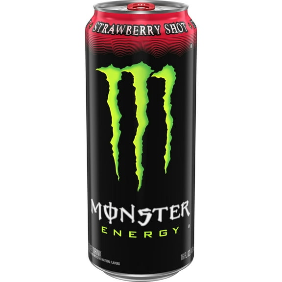 Monster Energy, Strawberry Shot, Energy Drink, 16 fl oz, Can