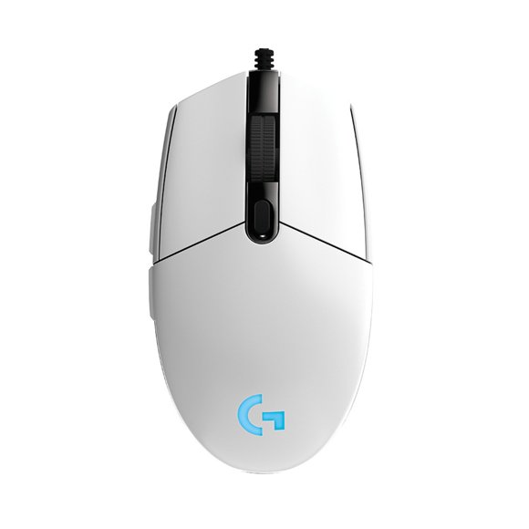for Logitech G102 6 Buttons 6000DPI Mouse Optical USB Wired Gaming Mouse for Windows 7/8/10/Vista/XP - White