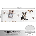 thumbnail image 5 of Kitchen Rugs Sets Of 2,Cartoon Corgi Dog and Footprints Anti Fatigue Kitchen Mat Rugs Non Slip Washable,Decorative Kitchen Floor Mats for Kitchen,Sink,Laundry,17"X47", 5 of 5