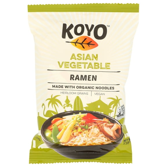 Pack of 12, Koyo Asian Vegetable Ramen, 2.1 oz