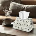 thumbnail image 4 of ZUXONGSY Dog Paws Tissue Box Covers Pack of 2 Rectangular PU Leather Tissue Box Holder with Snap Button Leather Tissue Holder for Bathroom Napkin Tissue Dispenser Attractive Decor, 4 of 7