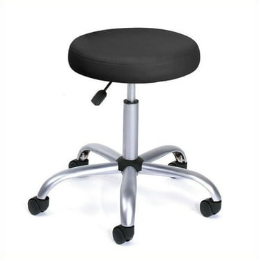 Ergonomic Stool with Backrest, Black - Walmart.com