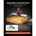 thumbnail image 4 of VEVOR CNC Router Machine, 500W Spindle, 3-Axis Wood Engraving Milling Machine, with Dual Linear Rails & Ball Screw, 15.75 x 15.75 x 3.74 in Working Area, Trim Router, 4 of 9