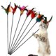 thumbnail image 1 of 6 uds. De juguetes para gatos con plumas y varita para gatos, juguete para gatos con forma de pluma, 1 of 5