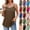 #1Brown, variant on Byworldtasic Women's Tunic Spaghetti Strap Sleeveless Top Loose Round Neck Dressy Cami Shirts
