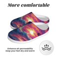 thumbnail image 6 of Easygdp Hawaiian Island Beach Shark Slippers for Women Mens Winter Warm Home Slippers Plush Slip on House Slippers for Indoor Outdoor Shoes-8, 6 of 7