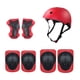 thumbnail image 4 of 7 piezas Guardias de Equipo de protección del casco para bicicletas para niños, almohadillas manuales de resistencia de impacto almohadillas de rodill Rojo, 4 of 8