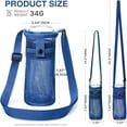 thumbnail image 6 of Water Bottle Bag with Strap, Mesh Water Bottle Holder Crossbody Water Bottle Sling Bag Adjustable Shoulder Strap - Lightweight Water Bottle Carrier for Sports Hiking Camping  Dog Water Bottle Sleeve, 6 of 6