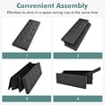 thumbnail image 4 of LINJH 45 Inches Folding Storage Ottoman Bench, Storage Chest Footrest Stool with Faux Leather, Entryway Bench 45'' x 15'' x 15'' (Black), 4 of 8