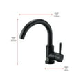 thumbnail image 2 of Elegant Lighting Louis Single Hole Single Handle Bathroom Faucet In Matte Black, 2 of 10
