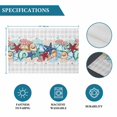 thumbnail image 6 of Summer Starfish Placemats Set of 4, Blue Coral Beach Couch Coastal Grey Plaid Placemats for Dining Table, Place Mats for Kitchen Tabletop, Waterproof Wipeable Dining Table Mats Set, 6 of 9