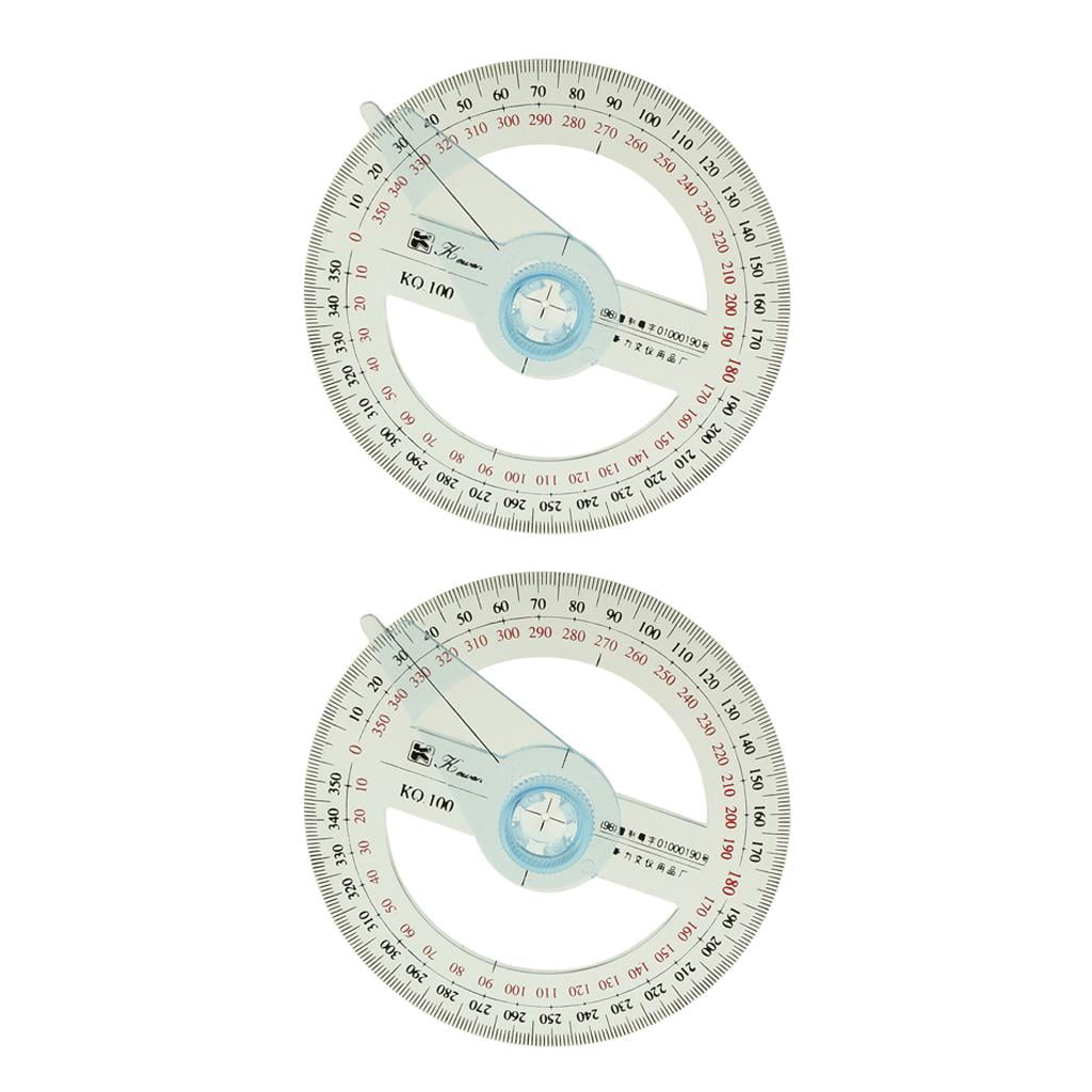 2Pcs 360 Protractor 360 Degree Protractor Protractors Large Protractor