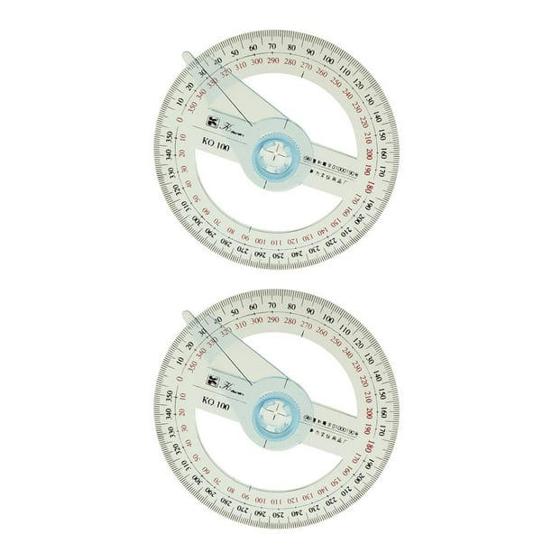 2Pcs 360 Protractor 360 Degree Protractor Protractors Large Protractor