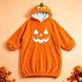 thumbnail image 4 of Edvintorg Women's Nightgowns & Sleepshirts Halloween Printed Long Sleeve Casual Lounge Dress Hooded Loungewear Loose Night Shirt Plus Size Women's Clothes Orange L, 4 of 5