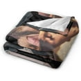 thumbnail image 3 of Kevin Rock Rapper Gates Blanket Soft Cozy Lightweight Warm Throw Blanket Bedroom Sofa Decorations All Seasons Blankets 60"X50", 3 of 6