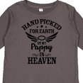 thumbnail image 4 of Inktastic Handpicked for Earth By My Pappy in Heaven with Angel Wings Boys or Girls Long Sleeve Toddler T-Shirt, 4 of 5