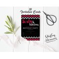 thumbnail image 3 of Darling Souvenir Black Birthday Invitation Card Printable Elegant Fill or Write In Blank Party Invites 28 Pcs 5 x 7 Inches, 3 of 5