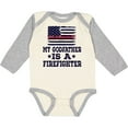 thumbnail image 3 of Inktastic Firefighter Godfather Fireman Boys or Girls Long Sleeve Baby Bodysuit, 3 of 5