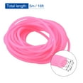 thumbnail image 2 of Uxcell 16ft 0.12" Dia 0.06" Hole Cord Tube Hollow Tubing Rubber Pink, 2 of 5
