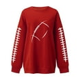 thumbnail image 6 of Bouanq Women's Football Game Day Print Casual Sweatshirt Football Grandma Sweatshirt Football Lover, 6 of 7