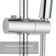thumbnail image 4 of Adjustable Height Shower Head Holder For Slide Bar Rail Head Bracket Holder Handheld Showerhead Holder 360 Degree Rotation Sprayer Bracket Polished Chrome, 4 of 8