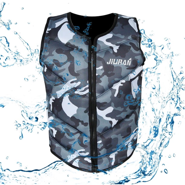 Chaleco Flotabilidad Traje de baño Chaleco Flotador Traje de baño Dispositivo de flotación de natación Gris XL Cola Chaleco salvavidas