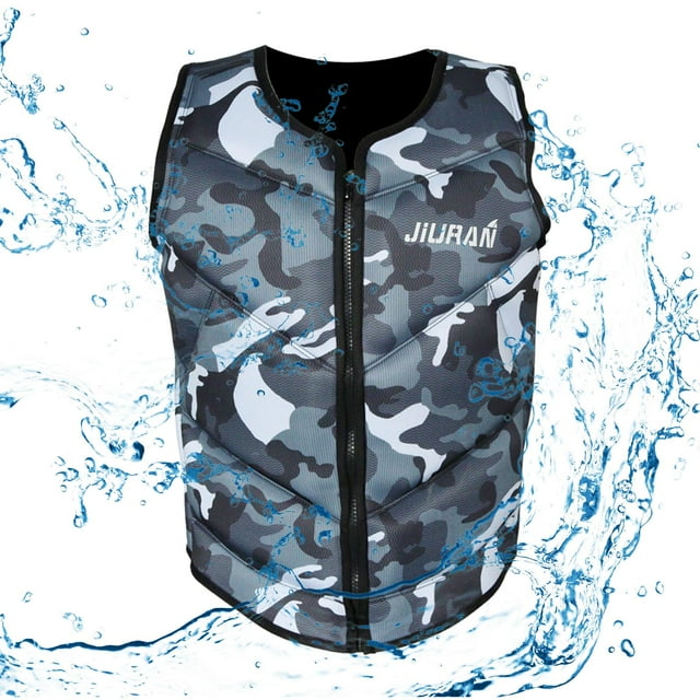 Chaleco Flotante Shamjiam Traje de Baño Entrenador de Natación Gris XL