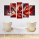 thumbnail image 2 of Cuadro decorativo para sala, recamara, Abstracto remolinos y explosiones de fuego, elegante, moderno, minimalista, Set de 5 piezas, 2 of 5