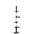 thumbnail image 1 of CoSoTower 8.5ft Cat Climbing Tree 5-Tier Kitty Activity Center with Scratching Post Dark Grey, 1 of 7