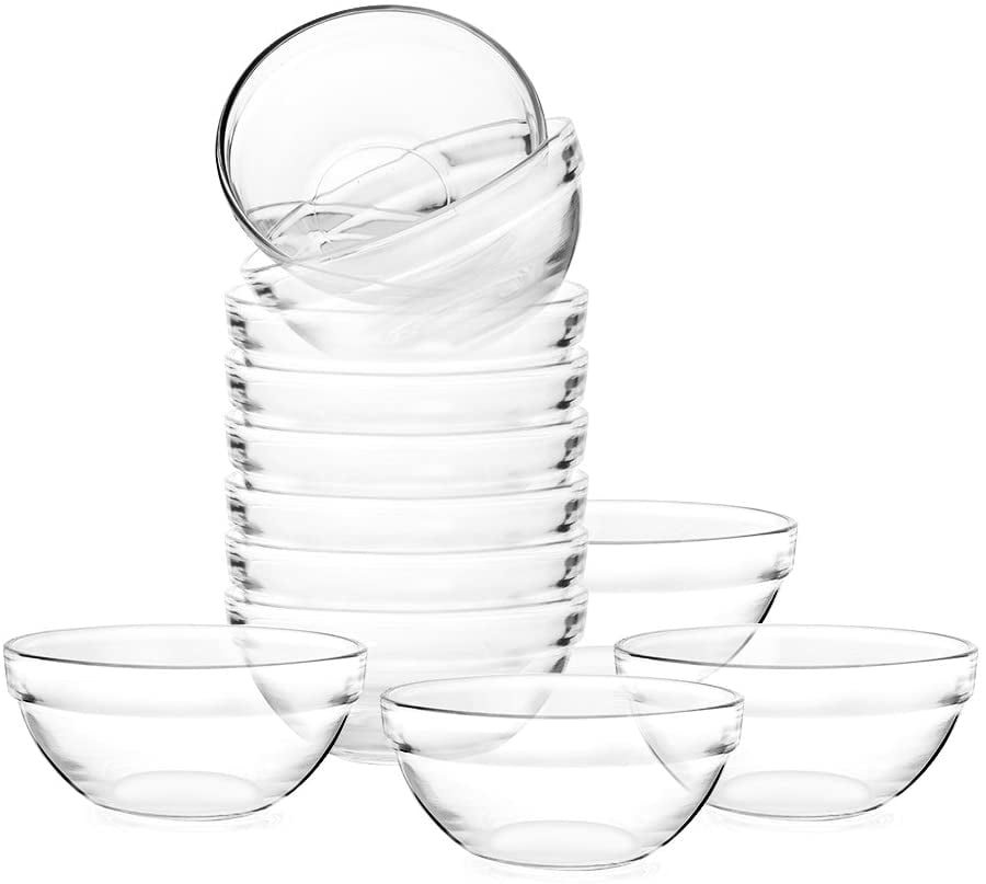 Bowl dried fruit snack dish dessert bowls Clear Glassware snacks 