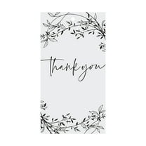 Black & White Thank You Gift Tags - 24 pieces